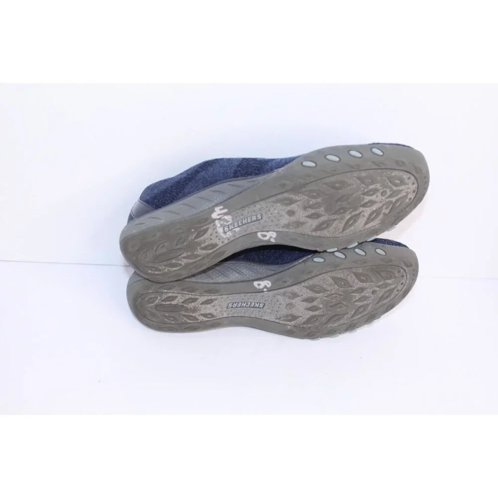 Skechers Relaxed Fit Air Cooled Memory Foam Women's Size 7 Blue Slide On Walking